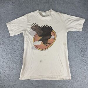 arctic fox productions shirt single stitch 70s eagle print Made In USA Adult S